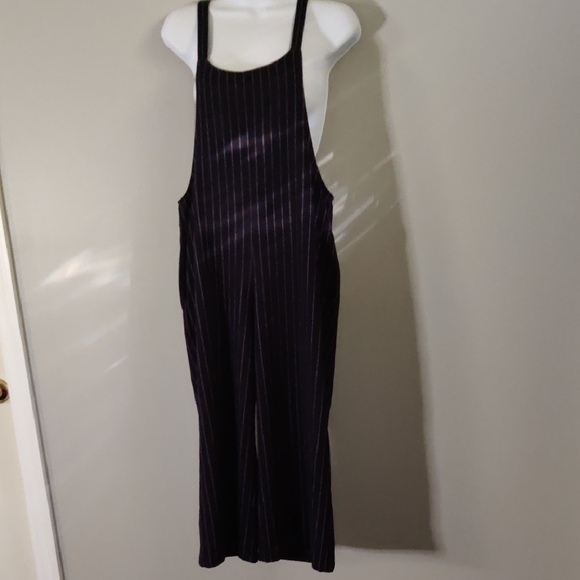 Bleuh Ciel Blue and White Pinstriped Jumpsuit Size S - Picture 1 of 4